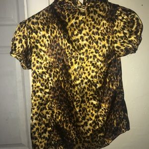 Cheetah buttons up shirt